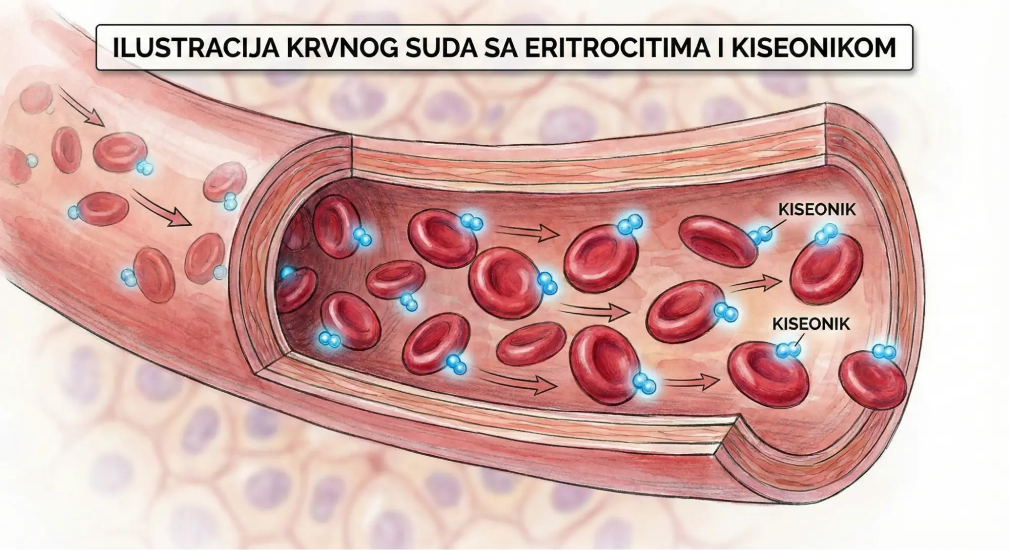 ilustracija-krvnog-suda-sa-eritrocitima-i-kiseonikom